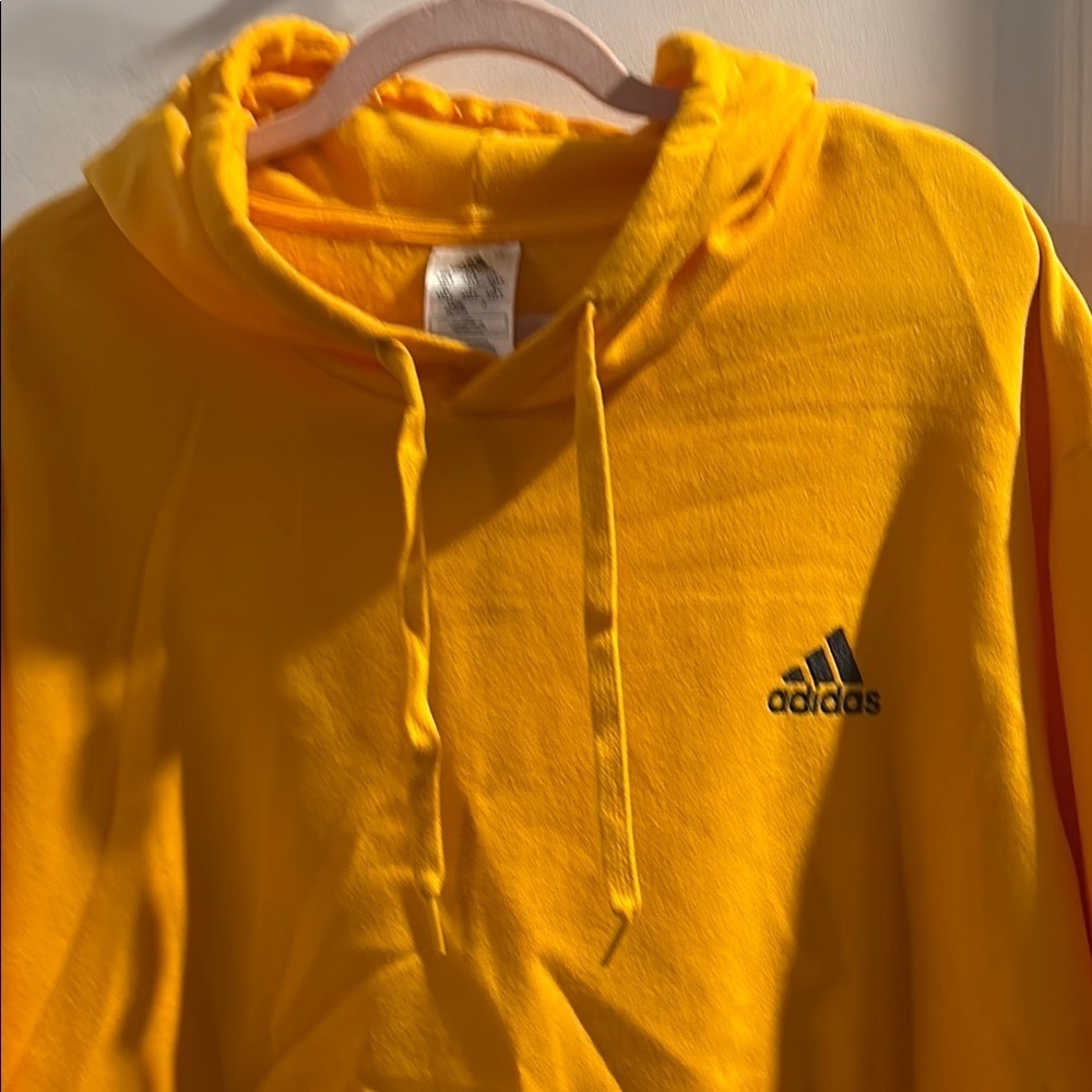 🦸♂️Big & Tall -Adidas Vibrant Yellow Pullover Hoodie - Picture 1 of 4